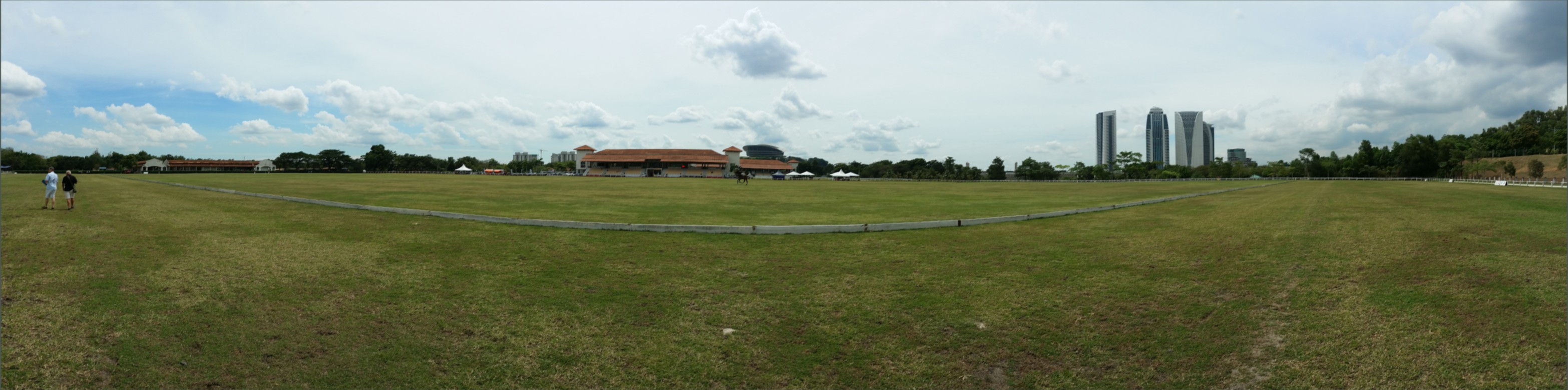 Panoramic view of the "Main Field" at Putrajaya Equestrian Park, Malaysia